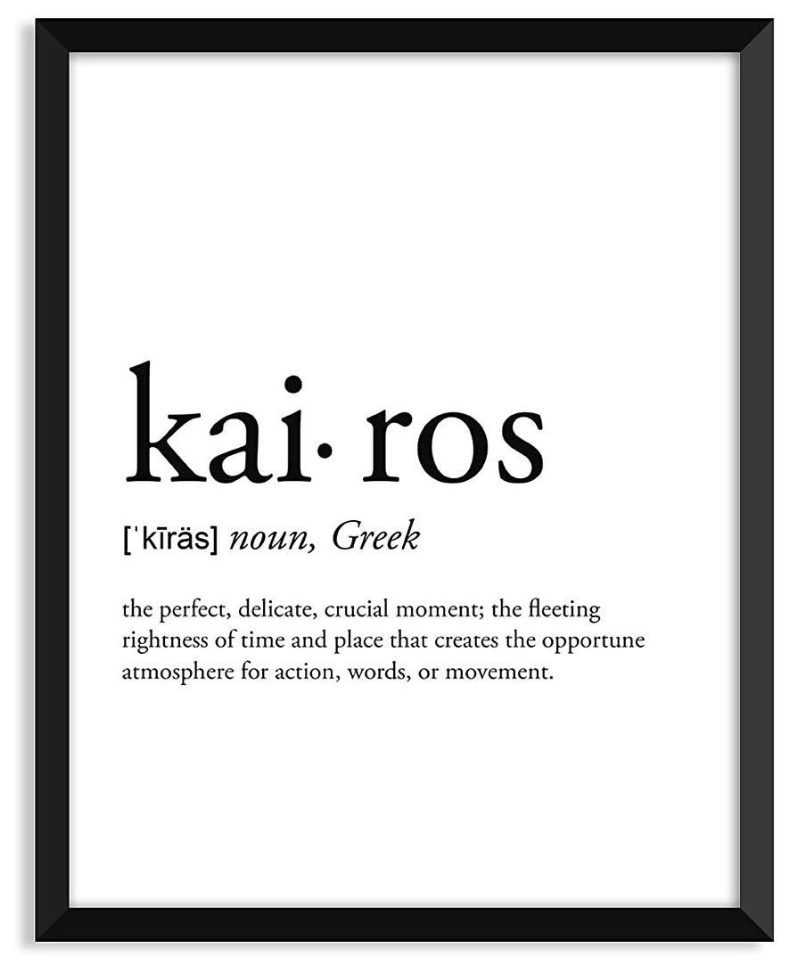 Definition of the word 'kairos'.